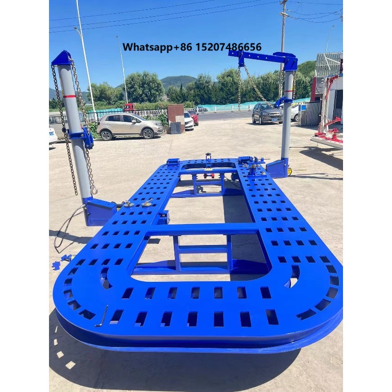 Car Frame Straightening - Hoogwaardige 2-toren autoreparatieapparatuur, stalen carrosserierechtzetmachine, frame-machine,